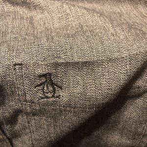 Penguin grey button up
